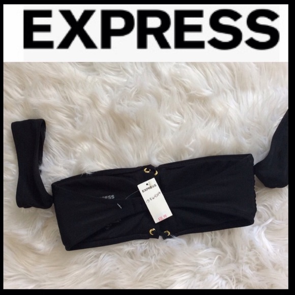 NWT Express Sexy Lace Up Bikini Top - Picture 3 of 6